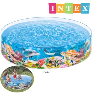 Intex Piscina Hinchable Redonda Soft Side De 188 X 46 Cm – Ideal Para Niños Y Familia